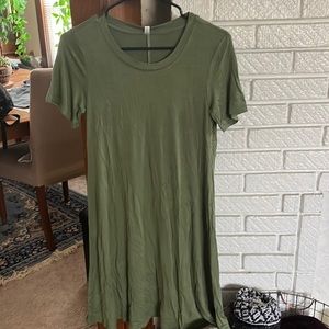 Olive green skater dress. Size small. Never worn.